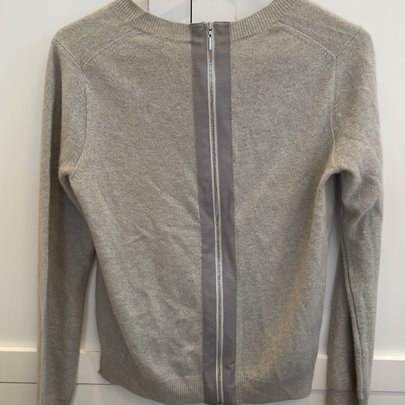 Rebecca Taylor grey sweater with gold specs - Picture 3 of 7